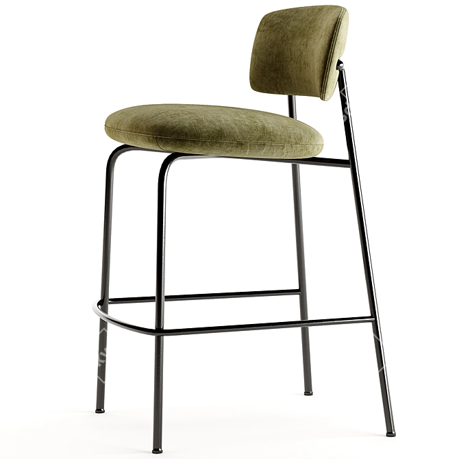 Modern Comfortable Aloa Bar Stool 3D model image 3