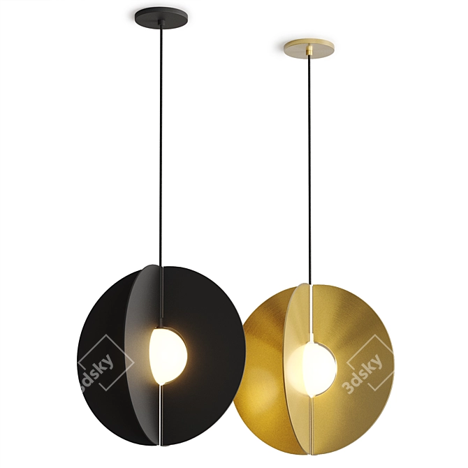 Foucault Pendant Light Fixture 3D model image 3