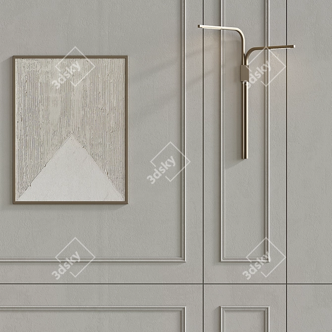 Decorative Wall Composition 34 3D model image 5