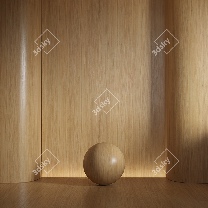 Seamless Wood Material Texture 3DS Max 3D model image 3