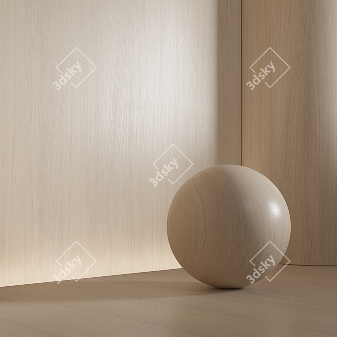 Seamless Wood Material Texture 3DS Max 3D model image 4