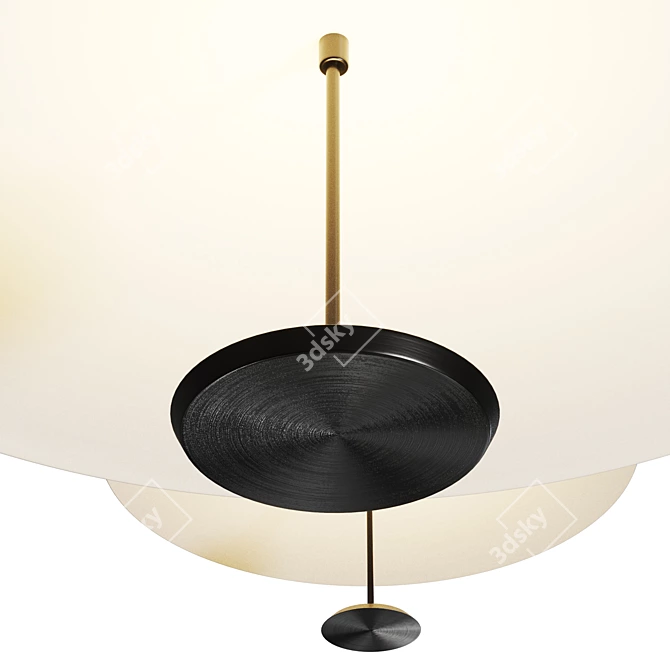 Minmalist Dot Pendant Light 3D model image 3