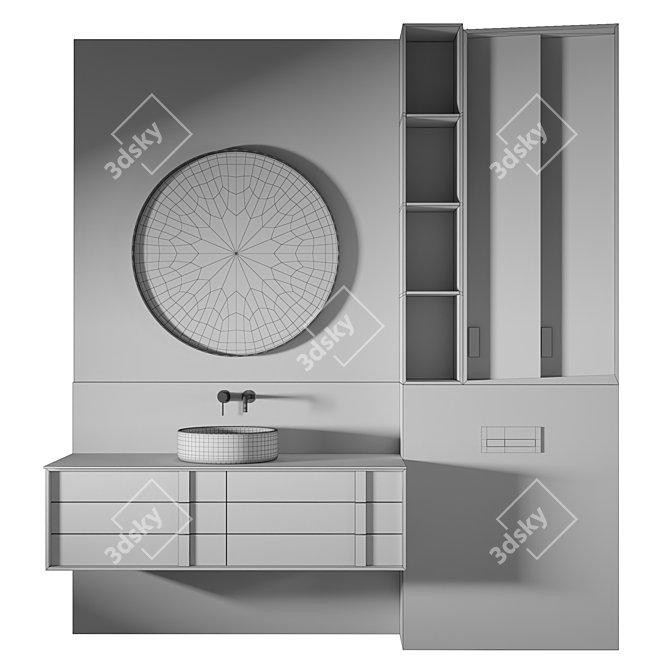 3D Luxury Bathroom Model Set 3D model image 2