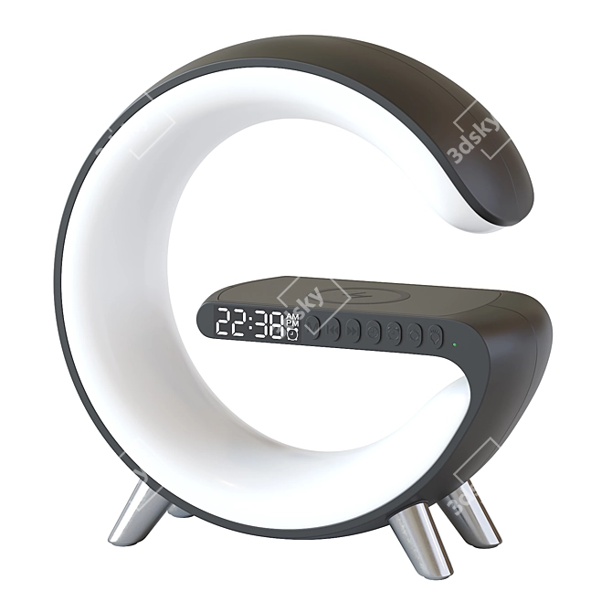 Modern Wireless Charging LED Lamp 3D model image 1