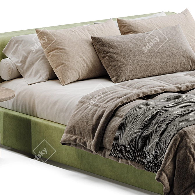 Luxury Sava Bed Furnishing Solution 3D model image 4