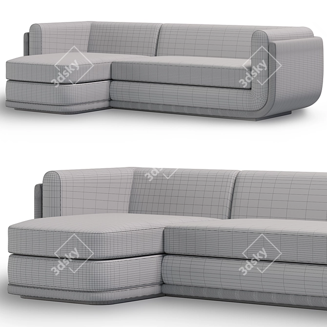 Matteo Corner Sofa Set 3D model image 3