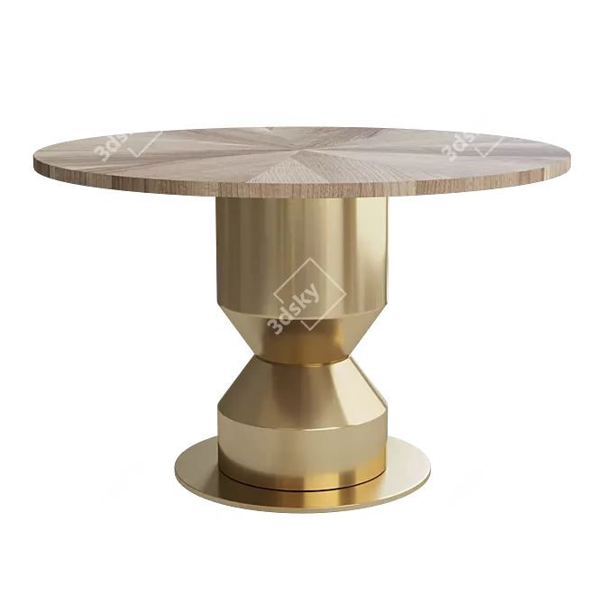 Contemporary Miley Table with Textures 3D model image 1