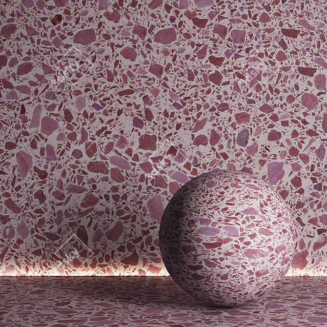 Terrazzo Texture Set No. 05 3D model image 6