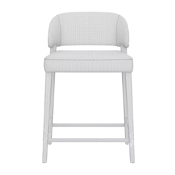 Modern Design Counter Stool Set 3D model image 4