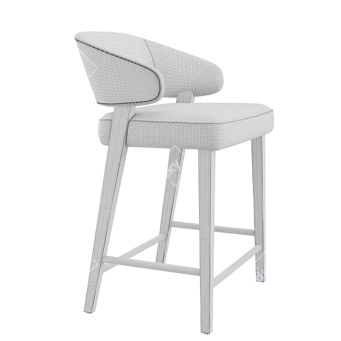 Modern Design Counter Stool Set 3D model image 5