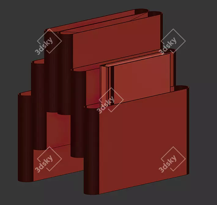 Vintage Giotto Stoppino Bookstand 3D model image 6