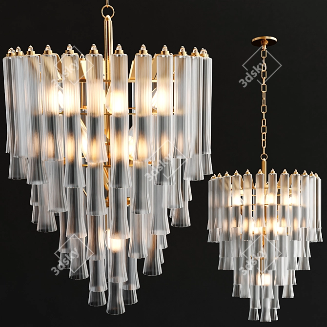 Ethereal Waterfall Chandelier by Julie Neill 3D model image 2