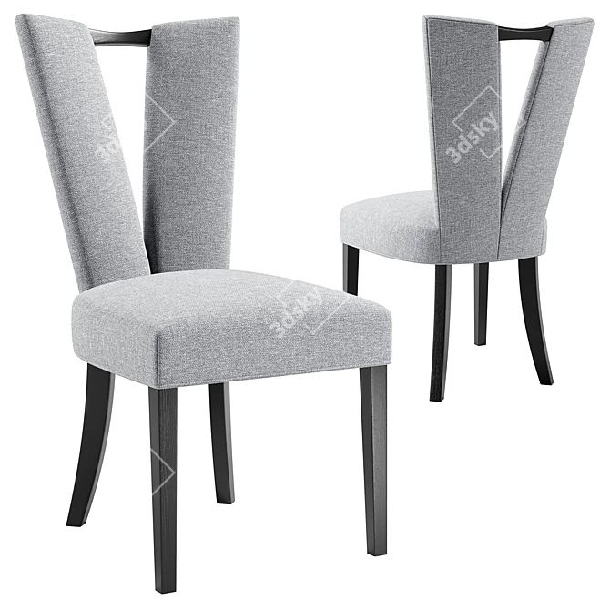 Cleav Side Dining Chair 3D model image 1