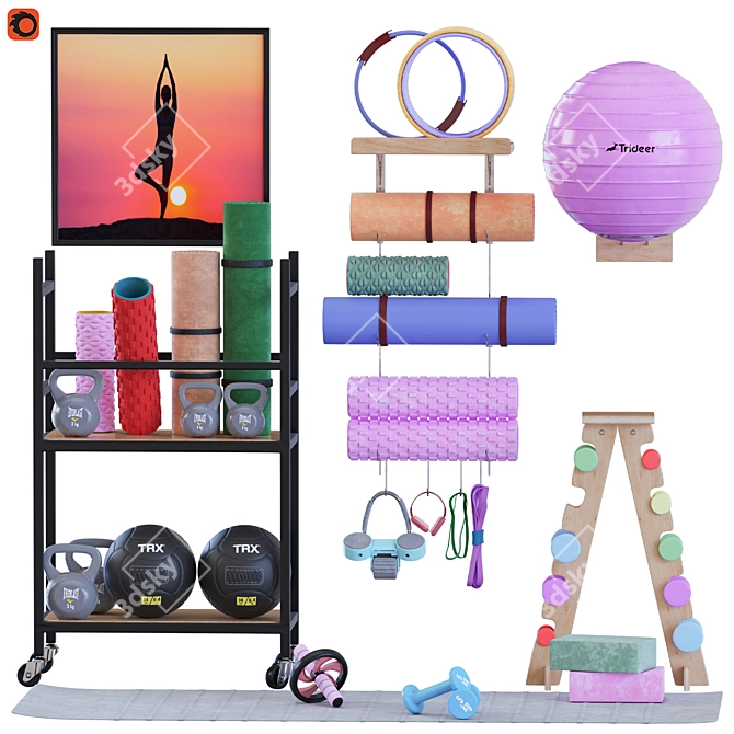  YogaSport Equipment 2015 Set 3D model image 1