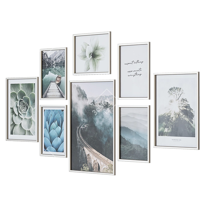 Multi-material Picture Frame Pack 3D model image 2