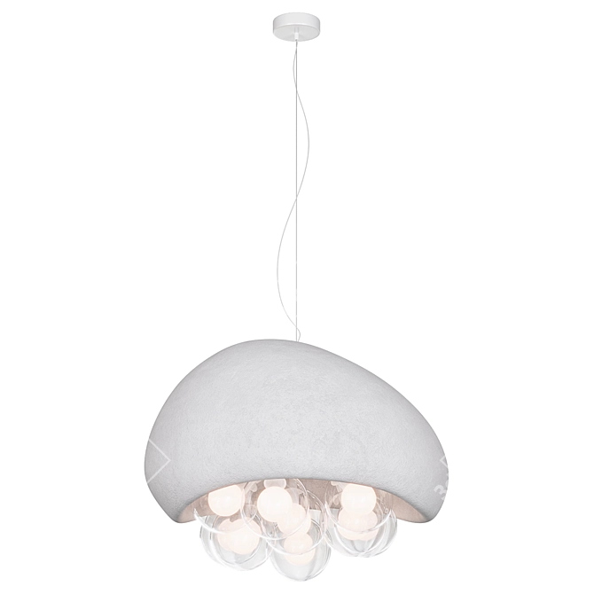 Modern Bubbles Pendant Lamp 3D model image 6