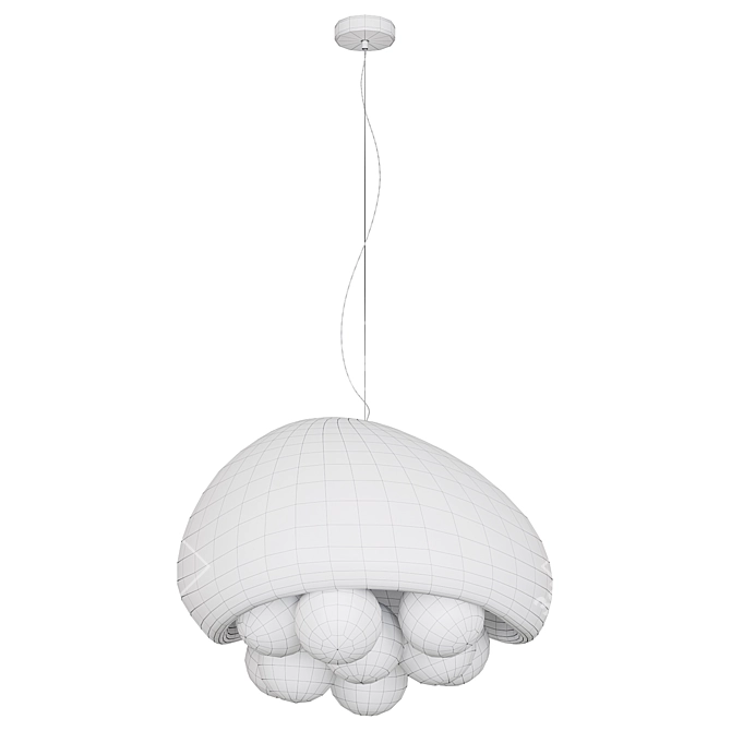 Modern Bubbles Pendant Lamp 3D model image 7