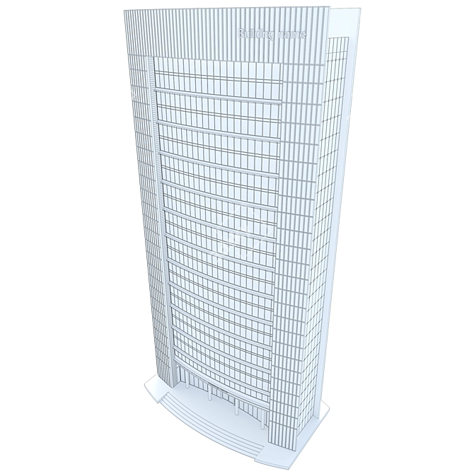 Precise High-Rise Office Model 3D model image 7