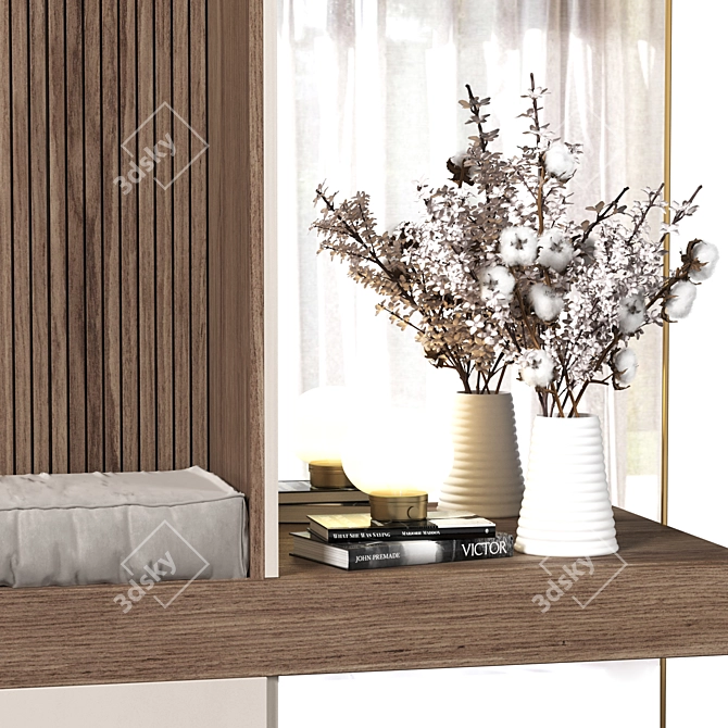 Contemporary Hallway Furniture Set 3D model image 3