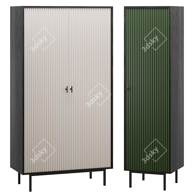 Emerson 3-Color Wardrobe Collection 3D model image 3