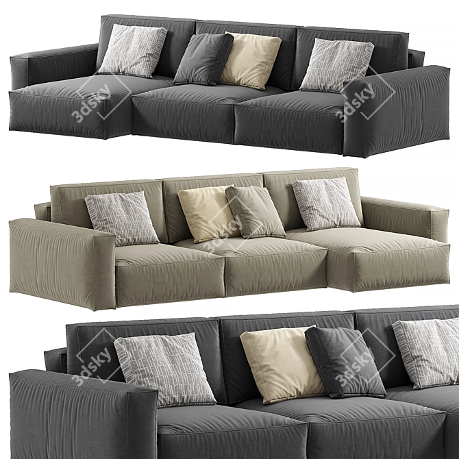 Abi Corner Sofa Set 3D model image 3