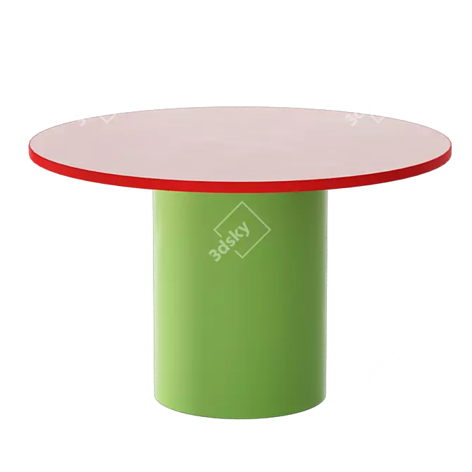 Contemporary TAGADÀ Round Table 3D model image 1