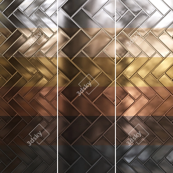 Seamless Metal Texture Collection 3D model image 3