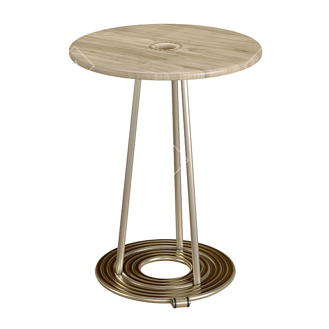 Repetitive Elegance: Autoban Ripple Table 3D model image 1