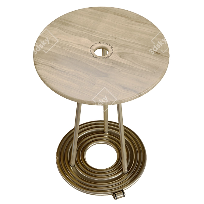 Repetitive Elegance: Autoban Ripple Table 3D model image 2