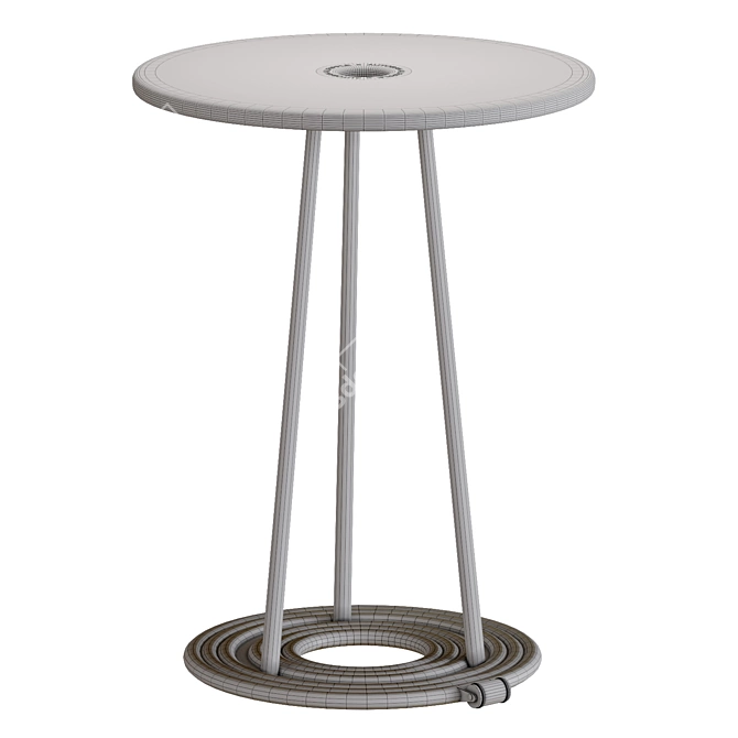 Repetitive Elegance: Autoban Ripple Table 3D model image 3