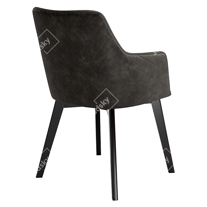 Modern Dining Chair Bella 3D model image 3