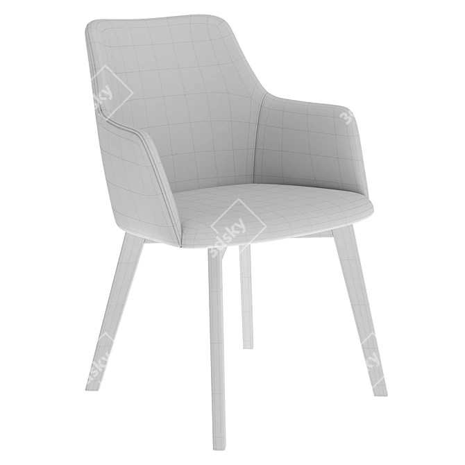 Modern Dining Chair Bella 3D model image 5