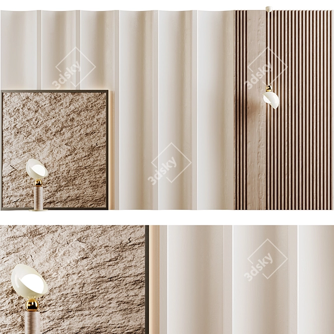 Rock Panel Headboard: Polys 67405 3D model image 2