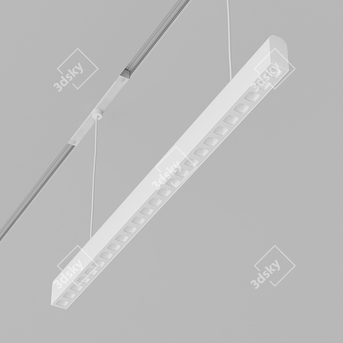 Magnetic LED Light Fixture, Sagi 3D model image 2