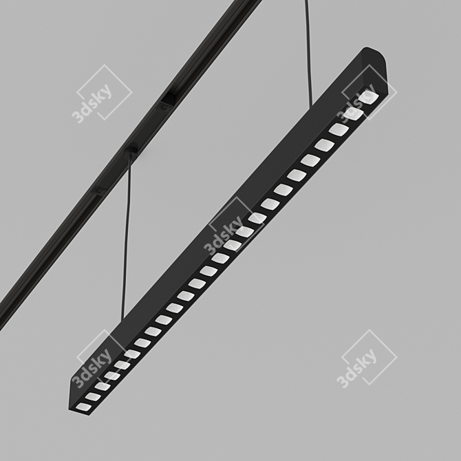 Magnetic LED Light Fixture, Sagi 3D model image 3