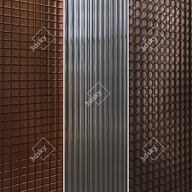 Seamless Metal Texture Collection 3D model image 2