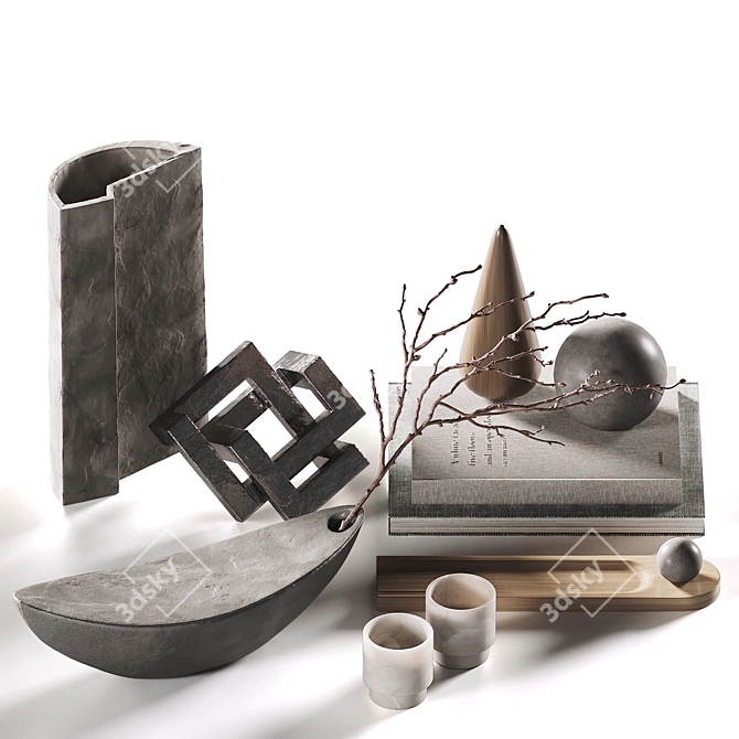 Decorative Set for Coffee Table 3D model image 1