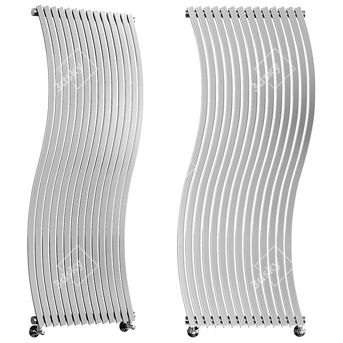  Stylish Vertical Lola Radiator 3D model image 1