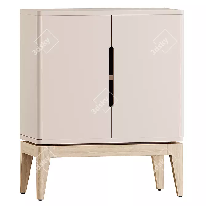 Modern Chest of Drawers 3D 3D model image 1