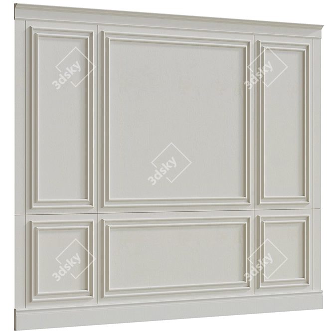 Decorative Stucco with Molding #39 3D model image 2