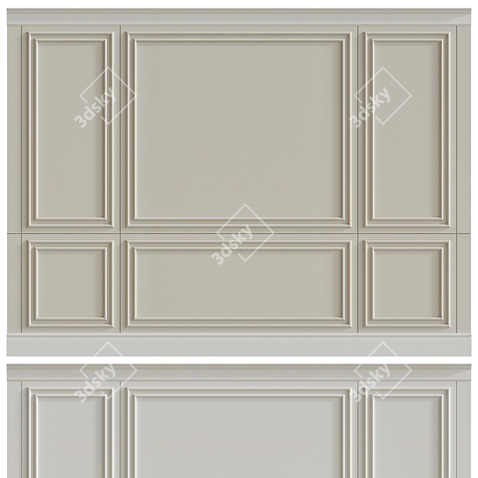 Decorative Stucco with Molding #39 3D model image 3