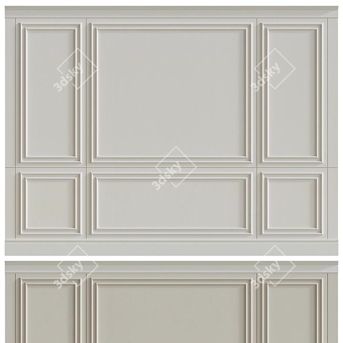 Decorative Stucco with Molding #39 3D model image 4