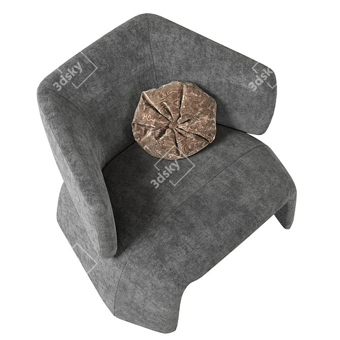 Exquisite Icarus Wing Armchair 3D model image 4