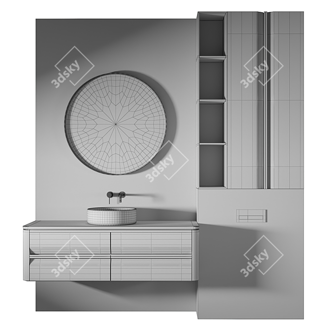 Luxury Bathroom 3D Model Kit 3D model image 2