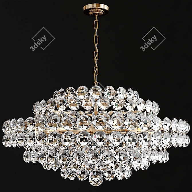 Elegant Sanger Chandeliers by AERIN 3D model image 2