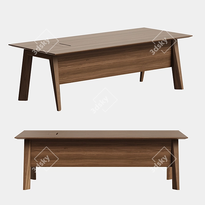 Modern Nobby Writing Desk 3D model image 1