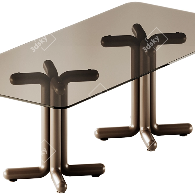 Elegant Porada TONDO Dining Table 3D model image 2