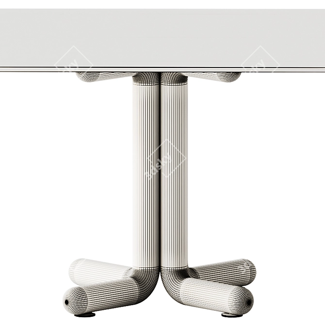 Elegant Porada TONDO Dining Table 3D model image 5