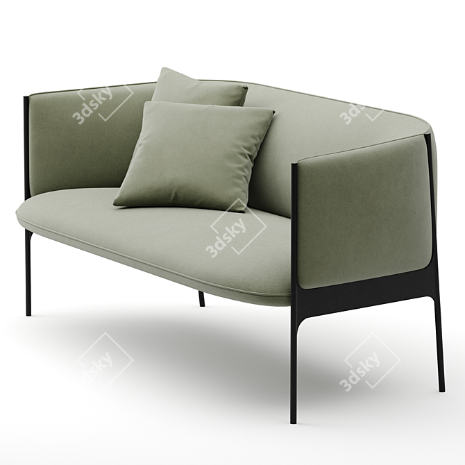 Modern Comfort: Wendelbo Sepal Ensemble. 3D model image 3