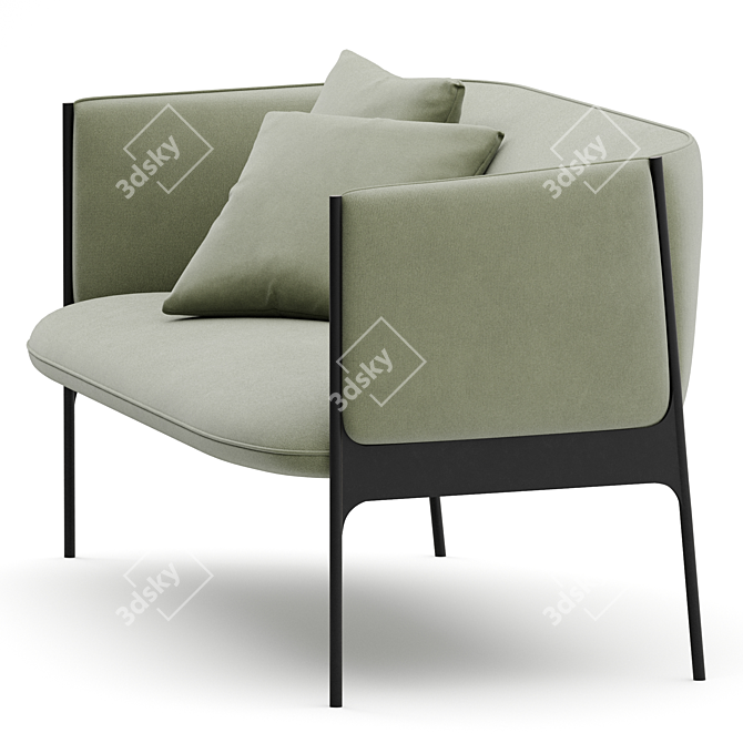 Modern Comfort: Wendelbo Sepal Ensemble. 3D model image 4